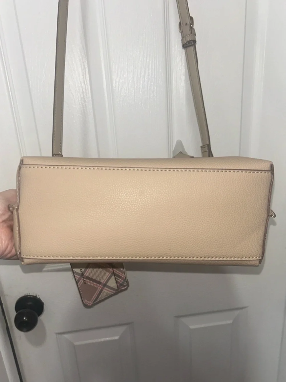 Anne Klein “Montana.” NWT Stone color. AKH4518. W/ coin purse.Turn lock in front